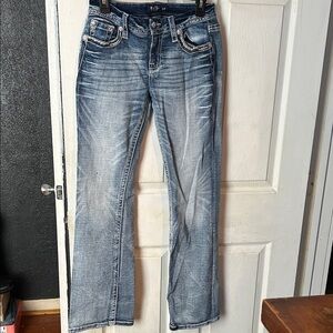 Miss Me Faded Blue Boot Cut Jeans